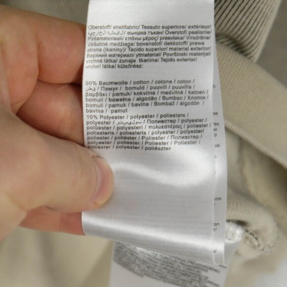 Bugatti Jacket Mens Large Beige Ribbed Knit Quarter Zip Preppy Stretch - Picture 9 of 10